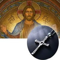 Brzina i bijesna ogrlica od nehrđajućeg čelika Christian katolički muški ogrlica, križna ogrlica najbolji