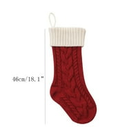 Božićni ukrasi Božićne čarape poklon torba Dječji bomboni zatvoreni obiteljski odmor Xmas party božićni ukrasi pletenje čarape yutnsbel