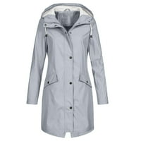 Vjetrootporna kiša čvrsta vanjska vodootporna kaput boja duga jakna ženski ženski kaput