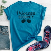 Sigurnosna majica princeze, unise ženska muska košulja, smiješna princeza majica, princeza za odmor tee tematski park, Heather Blue, XX