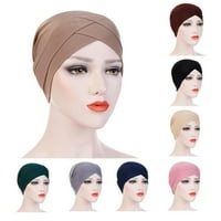 Ženska muslimanska turbana Cheno Cap Hidab Hair Headwrap Fast Bandana ~ Hat H2M3