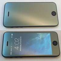 Kompatibilan sa iPhone 6s - Crna vertikalna kožna futrola sa zrcalom Zaslon zaslona HD Clear