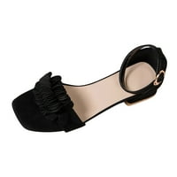 DMQupv Jelly sandale Žene Cvijeće Udobne cipele s visokim potpeticama Prstena za prozračne plesne sandale