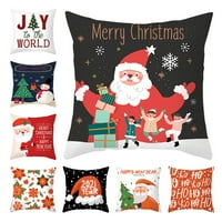 Cheer US Božićni jastuk pokriva seoski bacanje jastuk za bacanje jastuka za jastuk za kauču kauč pamučna posteljica