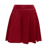 Xiuh Ženske slatko slojevito kolor mini suknje Ženska olovka tanka nagnuta suknja s kratkom suknom Skirt