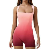 Samickarr Work Toudsuits za žene ROMPER Jumpsuits Workout Short Yoga Romperwomens Sexy BodySuit Sharppy