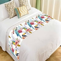 Ptičji vodenikolor krevet za spavanje spavaće sobe za posteljinu dekor posteljina veličine šal