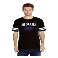 Muški fudbalski fini dres majica - Indiana Flag