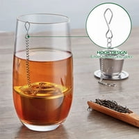 Hands DIY nehrđajući čelični čaj sa lancem i kukom Premium Tea Filter ultra fini mrežasti čaj sito multifunkcionalna