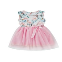 Thefound Toddler Baby Girl Dress haljina Ležerne prilike Floral Tulle Patchwork Loose Summer haljina