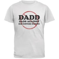 Dan oca tata tata protiv kćeri datirajući bijelu odrasle majicu - mali