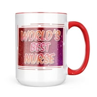Neonblond Worlds Najbolja medicinska sestra, Happy Starsel krig poklon za ljubitelje čaja za kavu