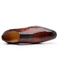 Klasične PU kožne cipele za muškarce niske gumene jedinice radne muške haljine cipele smeđe veličine