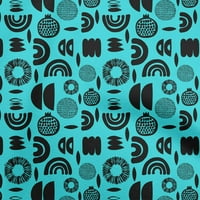 Onuone viskoza šifon tirkizna plava tkanina apstraktna zanatska projekta Dekor tkanina tiskana od dvorišta
