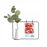 Steak sirovo meso hrana Tekstura Prozirno staklo Viseće boce za ukrašavanje vaze