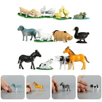 Postavlja malu simulacijsku farmu Model igračaka kognitivnih igračaka za životinje Igračke modele Desktop