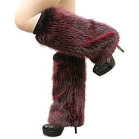 Žene dugih grijaćih kratkih nogu, CIRS zimska modna modna koljena krznene poklopce