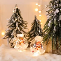 Snjegović božićno stablo Božić za žetvu kugla lampica bakrena lampica za zavjese sveta preko nebeske