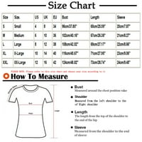 Plus veličine za žene V izrez Tunic The Casual Graphic Print T-majice Casual V izrez T-majice Ljetni