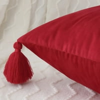Jastuk za bacanje baršunasta set na poklopca čvrstih jastuka sa teselima za stolić kauč ukrasni jastučnici