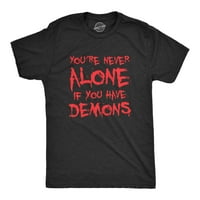 Mens your nikad sami ako imate demone majice smiješan sablasan jeziv demonski majica za momke - l Grafičke