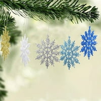 CDAR pogodan snježni ukras široko koristite plastični prijenosni božićni realnistički pahulji za festival