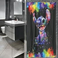 Lilo & Stitch tuš za zavjese od poliestera zadebljano kupatilo Dekor set dodataka Vodootporni tuš za
