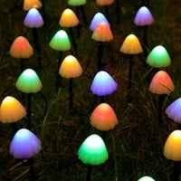 Solarna gljiva obojena svijetla slatka bajka String Svjetlo za dekor namještaja Garland
