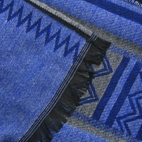 Trgovina LC TAMSY reverzibilni plavi i crni plemenski uzorak Kimono - jedna veličina odgovara većini