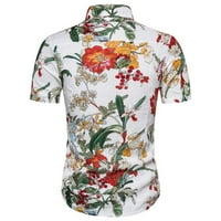 Aloha Havajski majice za muškarce kratki rukav kubansku majicu Havajska uzorka Bluza i majica