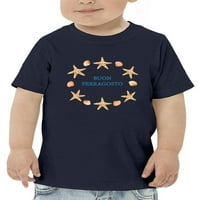 Buon Ferragosto zvijezda vijenac Majica Majica Toddler -Image by Shutterstock, Toddler