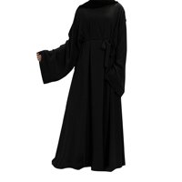 ✪ Ženska muslimanska modna sila haljina Ramadan Eid Abaya Dubai Turska Islam čipkasta odjeća za struk