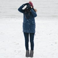 Atoshopce Ženske čizme za snijeg Vodootporne klizne čizme za gležnjeve Udobne tople zimske čizme