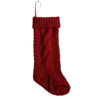 Heiheiup Stock Božićni ukras stablo za odmor Viseći dekor Knokiranje Pletene čarape za domaćinstvo i