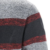 Muški zip gore pleteni kardigan debeli džemper sa ovratnikom Fleece obložen topli hot6sl4492609