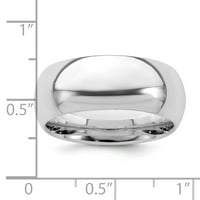 Čvrsti sterling srebrni muški udobnost postavlja obične klasične vjenčane prstene veličine 9.5