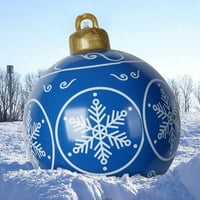 Wmkox8yiiiible božićne kuglice na otvorenom Božić ukrašene kugle na napuhavanje božićne kuglice ukrasi,