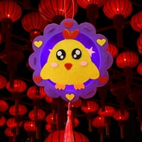 SunsuNrise LED lampion Creative uzorak Tkanina za uštedu energije Kineska nova godina DIY LED CRAFT