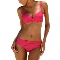 Daznico Womens kupaći kostimi Žene Pusti plivarske kupaće kostime Brazilski bikini set retro plaža Kupanje ružičaste s