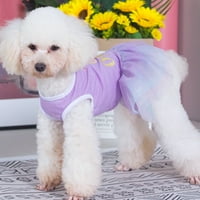 Suknja za pse Udoban vibrantni pas Outfit pasa prsluk neto suknja za majicu gaze za štene