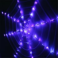 Horror Halloween Spider Web LED režimi osvjetljenja, Halloween Festival Tema Dekoracija Dekoracija 11ft