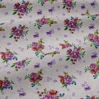 Onuone pamučni dres ružičasti listovi tkanine i akvarel cvjetna cvjetna tkanina za šivanje tiskane plovidbene