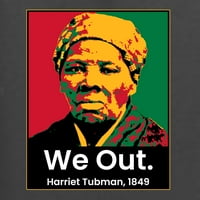 Divlji Bobby I izlazimo Harriet Tubman Crni Pride MUŠKARCA LEGHAVE majica, ugljen, XX-LEGA