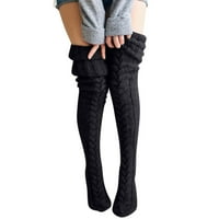 Žene pletene noge za čarape za bedro duge toplije čarape za čizme koljena