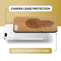Drvena futrola CASE DRVENA EFFECT TPU silikona, slim Fit Shock Otporni zaštitni poklopac za drvo za