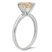 2.5ct okrugli šampanjac simulirani dijamant 14k bijeli zlatni godišnjica Angažmane prstene 9,75