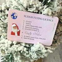 Santa Claus izgubila vozačku licencu Santa vozačka dozvola za božićnu zadržavanje poklon
