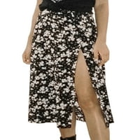 Neilla Ženske suknje A-line Midi suknja Visoki struk Dame Polka Dot Swing 11 L