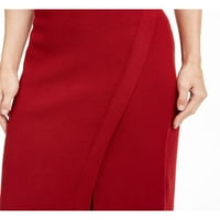 Klein $ ženski novi crveni rezan ispod koljena, ležerna suknja L B + B