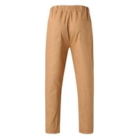 Muške teretne hlače Pantne casual sve čvrste džepove u boji modne kombinezone džepova na plaži Pant